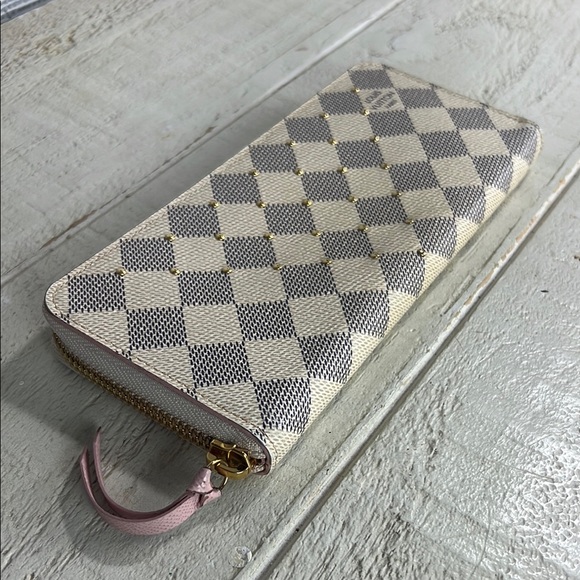 Louis Vuitton  Studded Clemence Damier Azur Wallet - Picture 5 of 16